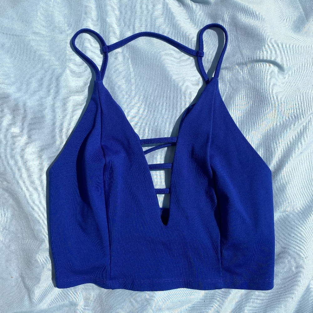 Bright Blue Party Top- Small